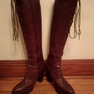 Rudsak new tall lace-up boots with inside zipper